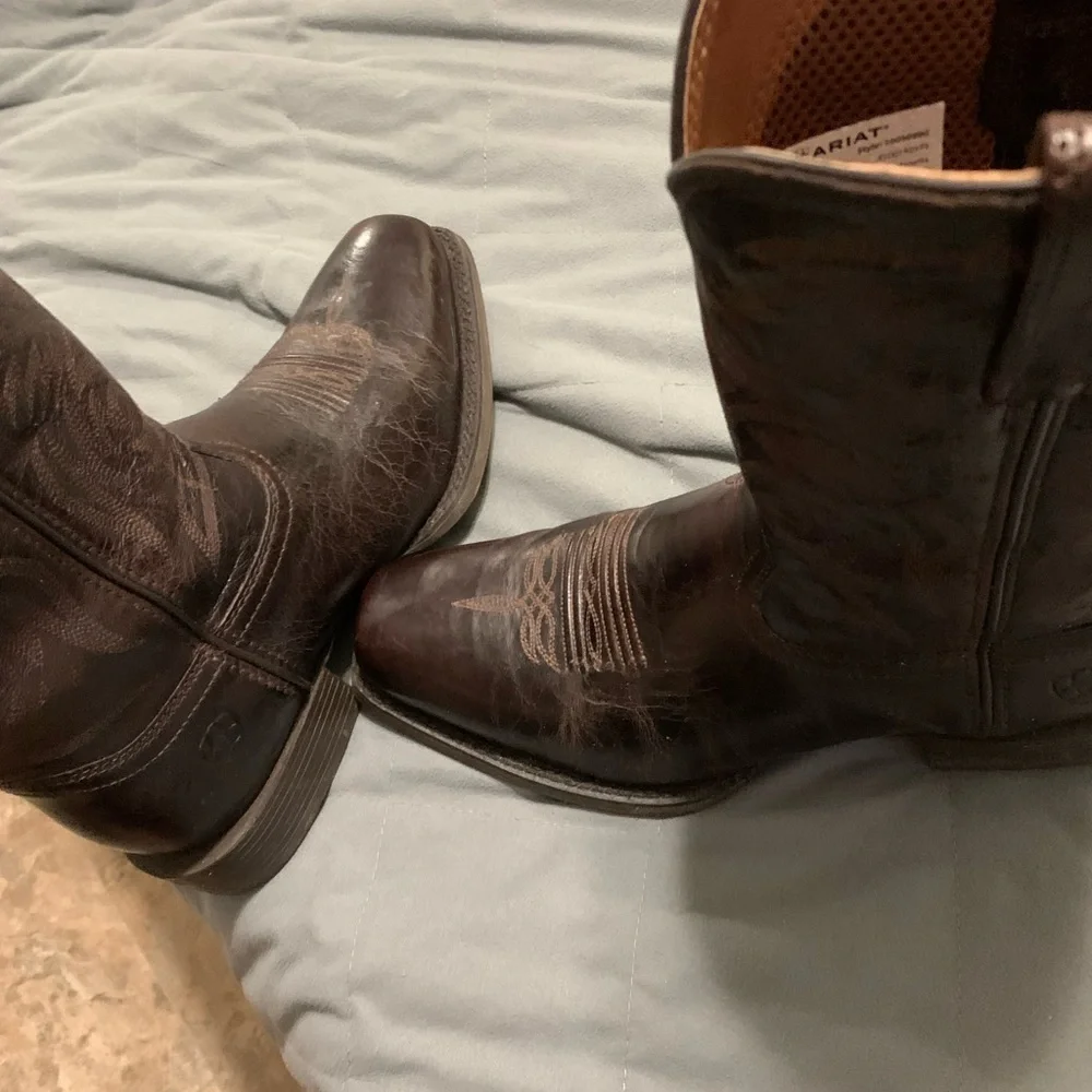 Ariat Men's Brown Western Boots   8 1/2 D - Picture 3 of 6